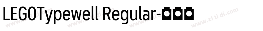 LEGOTypewell Regular字体转换 LEGOTypewell Regular字体转换